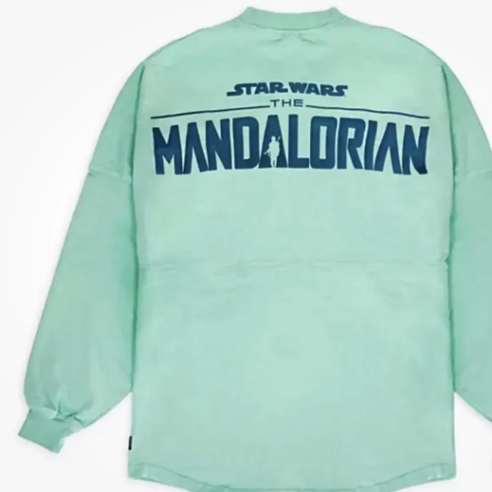 Disney Parks Star Wars The Mandalorian Baby Yoda Spirit Jersey Pullover Shirt XS - Picture 2 of 5